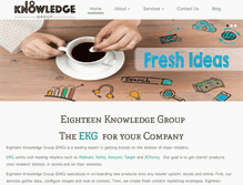 Tablet Screenshot of 18knowledge.com